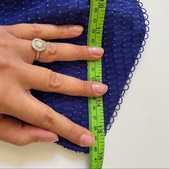 House Of Harlow x Revolve Blue Strapless Lace Up Dress Size Medium - Picture 12 of 14